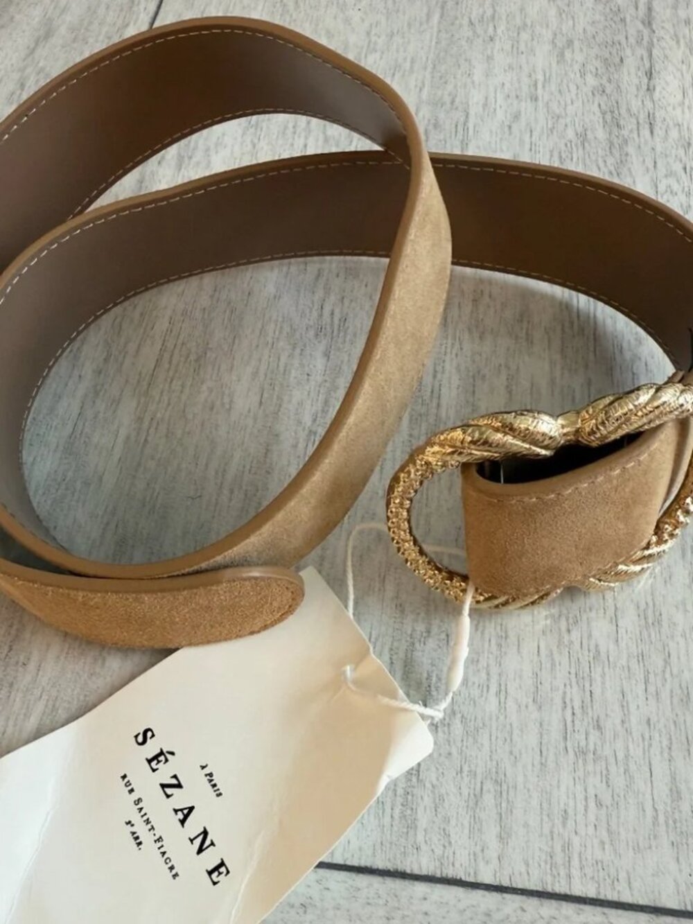 Sézane Artemis Belt - Beige - Picture 10 of 11